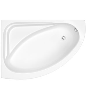 Trojan Orlando Corner Bath 1500 x 1020mm Left Hand - White - No Tap Holes