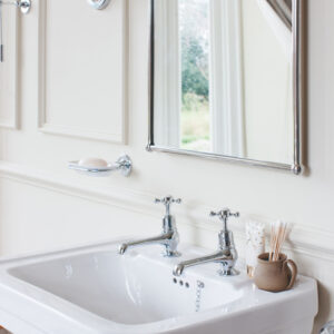 Burlington Victorian Basin 560mm - 2 Tap Holes - White