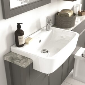 Ellis Vision Slimline Semi Recessed Basin 550 x 375 x 150mm