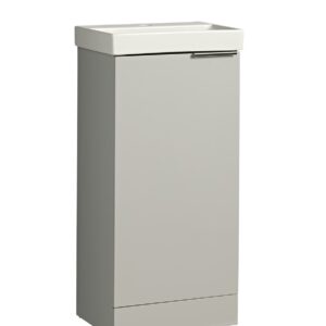 Tavistock Cadence 400 Cloakroom Floor Standing Unit - Gloss Light Grey