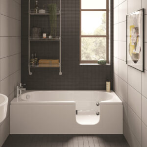 Cascade 1700 x 700mm Easy Access Walk In Right Hand Bath - White