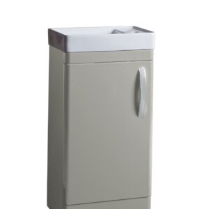 Tavistock Compass 450 Floor Standing Cloakroom Unit - Gloss Light Grey