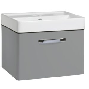 Tavistock Compass 500 Wall Hung Unit - Gloss Light Grey