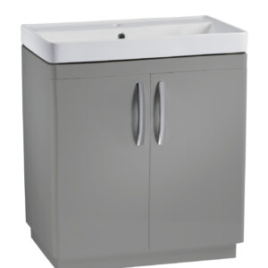 Tavistock Compass 800 Floor Standing Unit with Doors - Gloss Light Grey