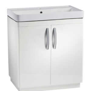 Tavistock Compass 800 Floor Standing Unit with Doors - Gloss White