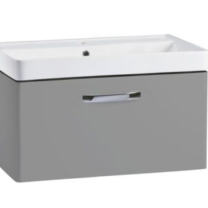 Tavistock Compass 800 Wall Hung Unit - Gloss Light Grey