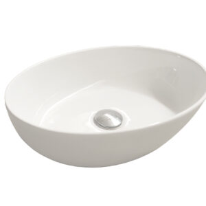 Britton Oval Countertop Basin 455 x 310mm - No Tap Hole
