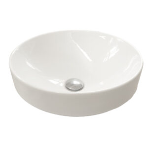 Britton Semi Inset Thin Countertop Basin 400mm - No Tap Hole