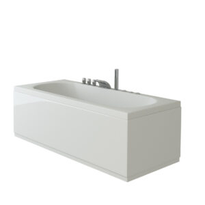 Artesan Contemporary Slab Front Panel - 1600mm - White Gloss