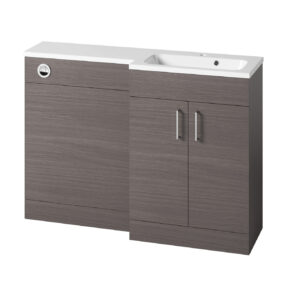 Tavistock Nexus L-Shape Basin Unit 600 - Urban Grey