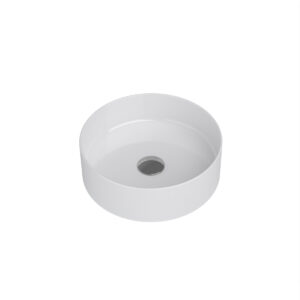 Tavistock Fen Round Countertop Basin 370x370x120 - White