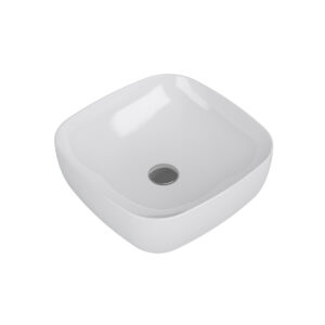 Tavistock Foss Square Countertop Basin 410x410x150 - White