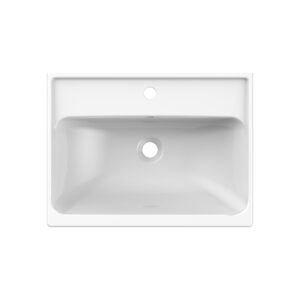 Tavistock Acumen 600 Rimmed Ceramic Basin for Vanity Unit
