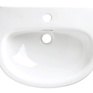 Tavistock Micra Evo/Loft Slim Depth Semi Countertop Basin 475 x 390mm Basin 1TH - White