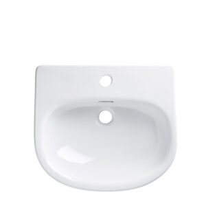 Tavistock Micra Evo/Loft Semi Countertop Basin 475 x 420m m Basin 1TH - White