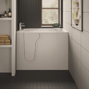 Freedom 1270 x 660 x 936mm Easy Access Deep Soak Left Hand Walk In Bath - White