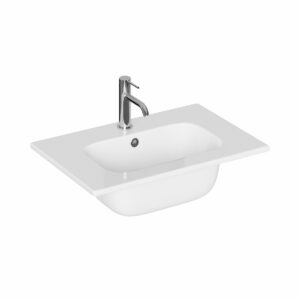 Britton Hackney 600mm Basin 1TH - White