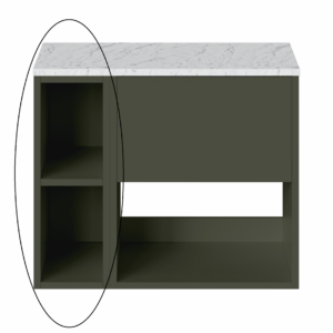 Britton Hackney 200mm Link Wall Mounted Unit - Earthy Green