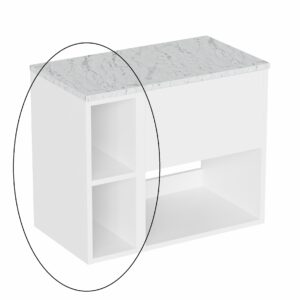 Britton Hackney 200mm Link Wall Mounted Unit - Gloss White