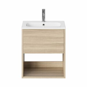 Britton Hackney 600mm Wall Mounted Basin Unit - Cherry Wood