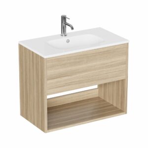 Britton Hackney 700mm Wall Mounted Basin Unit - Cherry Wood