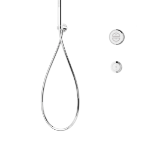 Elisa Incite Divert Concealed Hand Shower, Bath Overflow Filler, Remote - Gravity Pumped - Chrome