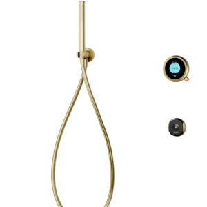 Elisa Intuition Divert Concealed Smart Hand Shower, Overflow Bath Filler, Remote - Gravity -Brass