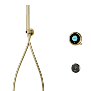 Elisa Intuition Divert Concealed Smart Hand Shower, Fixed Ceiling Head & Remove for Gravity - Brass
