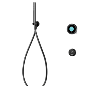 Elisa Intuition Divert Concealed Smart Hand Shower, Fixed Wall Head & Remote - Gravity - Black