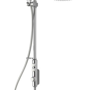 Aqualisa iSystem Smart Dual Outlet Exposed for HP/Combi - Adjustable Head & Ceiling Drencher