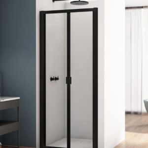 Kudos Divera 900mm Bi-Fold Door - Matt Black