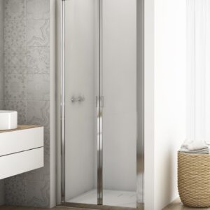 Kudos Divera 1000mm Bi-Fold Door - Silver