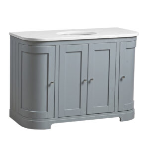 Tavistock Lansdown 1200 Curved Undermounted Vanity Unit - Mineral Blue