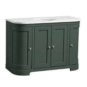 Tavistock Lansdown 1200 Curved Undermounted Vanity Unit - Sherwood Green