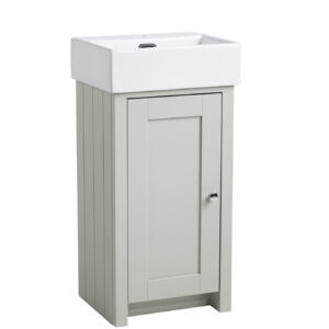 Tavistock Lansdown 400 Cloakroom Vanity Unit - Pebble Grey