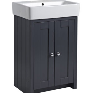 Tavistock Lansdown 550 Cloakroom Vanity Unit - Dark Grey Matt