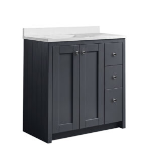 Tavistock Lansdown 800 Undermounted Vanity Unit - Dark Grey Matt