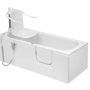 Liberty 1700 x 700mm Powered Lifting/Lowering Seated Bath Right Hand - White