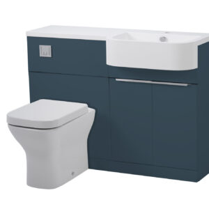 Tavistock Match 1200 R/H Furniture Unit inc Two Door Vanity Unit & WC Unit ex Cistern - Oxford Blue