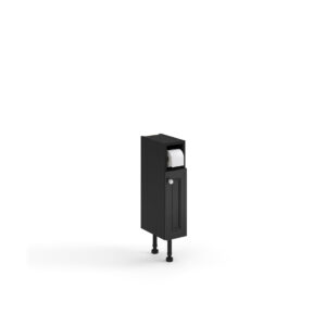 Ellis Kensington Toilet Roll Holder Unit 170 x 320 x 820mm - Charcoal