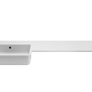 Ellis Unity Medium Depth Left Hand Basin Worktop 1544 x 335 x 15mm - White Gloss