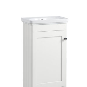 Tavistock Marston 450 Floor Standing Cloakroom Unit - Paper White (excl. basin)