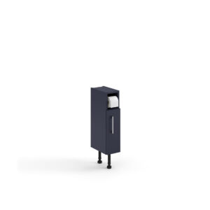 Ellis Novo Slimline Toilet Roll Holder Unit 170 x 200 x 820mm - Indigo Blue