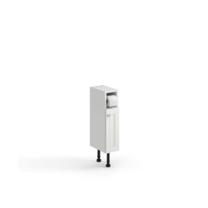 Ellis Kensington Slimline Toilet Roll Holder Unit 170 x 200 x 820mm - Stone White