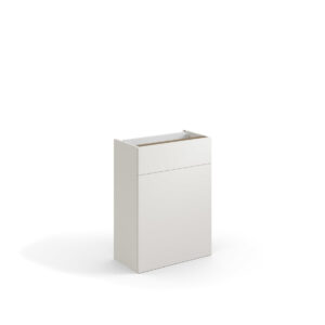 Ellis Novo Slimline WC Unit To The Floor 600 x 200 x 820mm - Platinum White (excl. cistern)