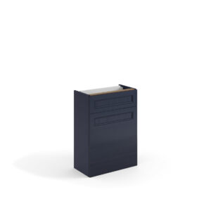 Ellis Kensington Slimline WC Unit To The Floor 600 x 200 x 820mm - Inky Indigo (excl. cistern)