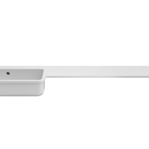 Ellis Unity Slimline Depth Left Hand Basin Worktop 1544 x 215 x 15mm - White Gloss