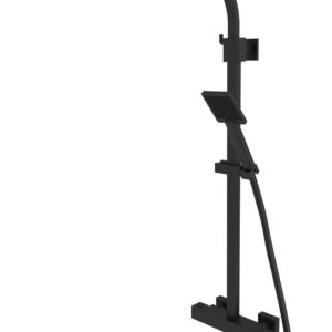Tavistock Index Cool Touch Square Dual Function Bar Shower System with Fixed Head & Handset - Black