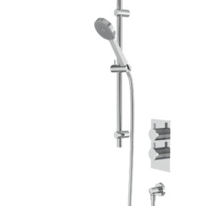 Tavistock Index Dual Function Concealed Shower System with Head and Riser Kit - Chrome
