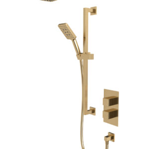 Tavistock Index Dual Function Concealed Shower System with Head and Riser Kit - Brass